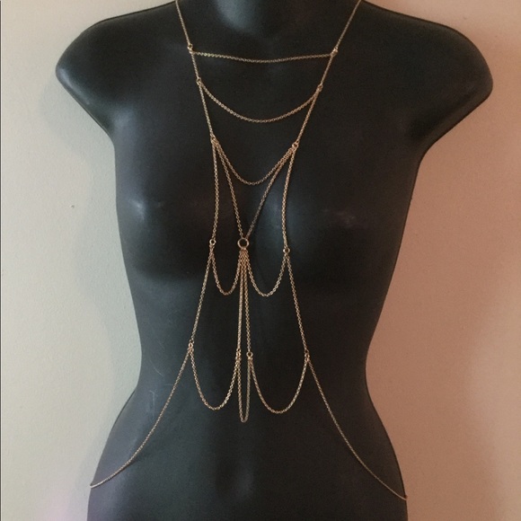 Glam Gold Body Chain✨ - Picture 2 of 11